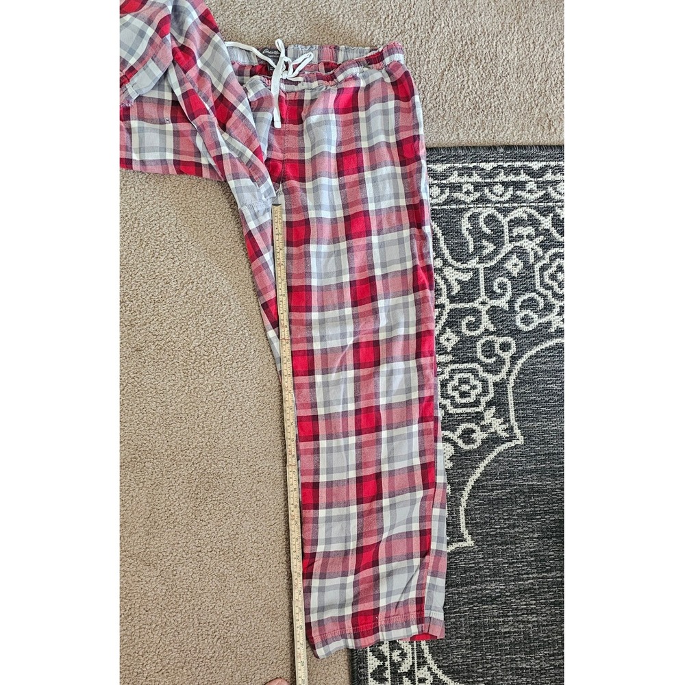 Eddie Bauer Womens Red Plaid Pajama Pants Sleepwear Lounge Bottoms Size L - Picture 8 of 9